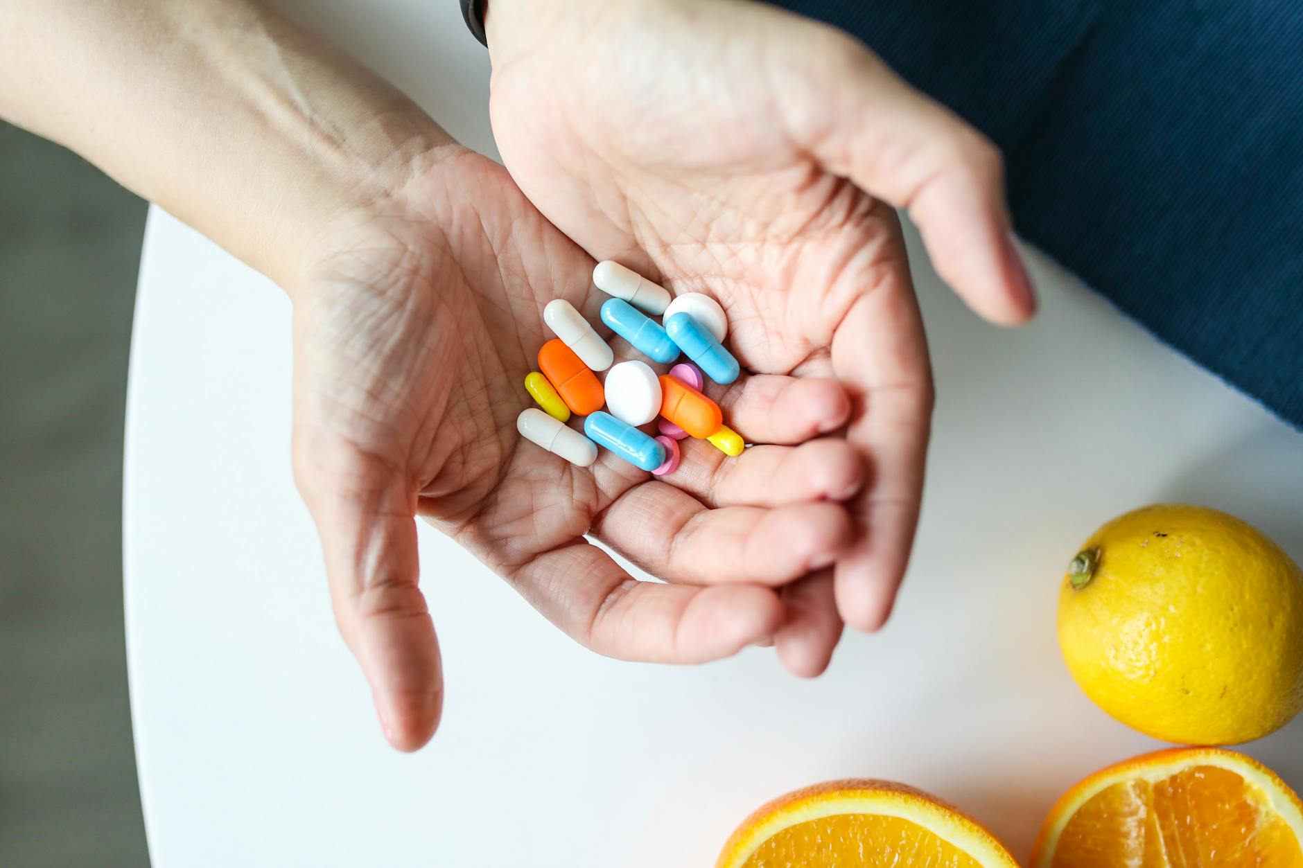 photo of medicines on person s palm